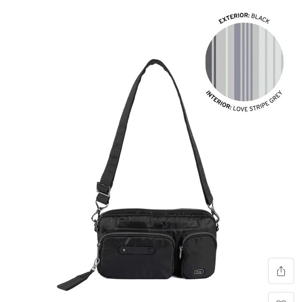 NWT Lug Switcheroo Crossbody Bag in Black - Picture 4 of 11